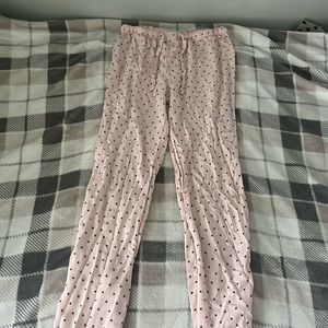 Pink pajama pants with stars